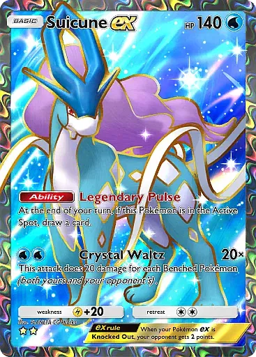 Suicune ex - SecludedSprings - Pokémon Pocket Card
