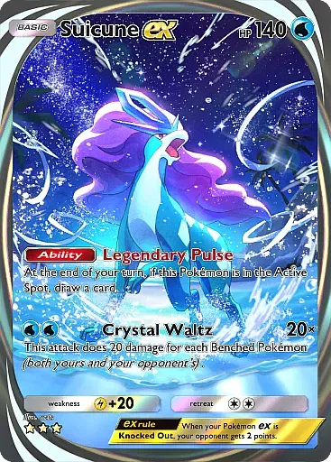 Suicune ex - SecludedSprings - Pokémon Pocket Card