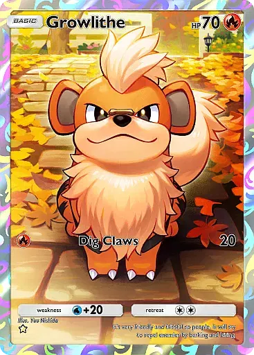 Growlithe - MegaRising - Pokémon Pocket Card