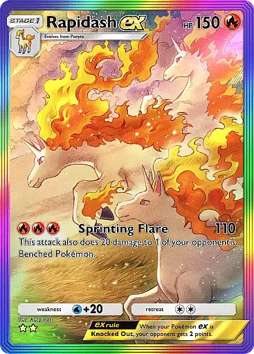 Rapidash ex - MegaRising - Pokémon Pocket Card