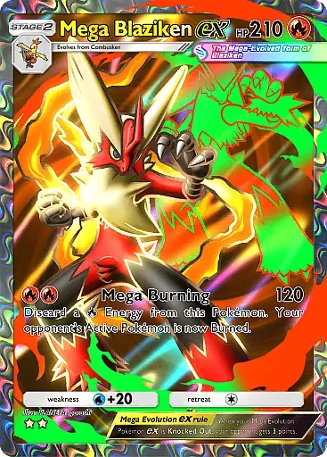 Mega Blaziken ex - MegaRising - Pokémon Pocket Card