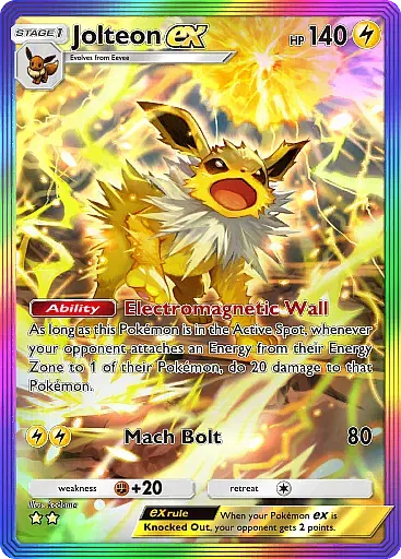 Jolteon ex - Pokmon TCG Pocket Card - Untapped.gg Jolteon ex - Pokmon TCG Pocket Card - Untapped.gg