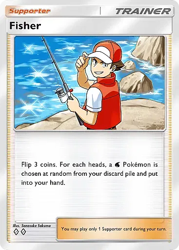Fisher - WisdomOfSeaAndSky - Pokémon Pocket Card